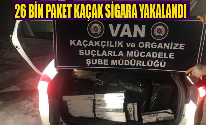 Van’da 26 bin 250 paket kaçak sigara ele geçirildi
