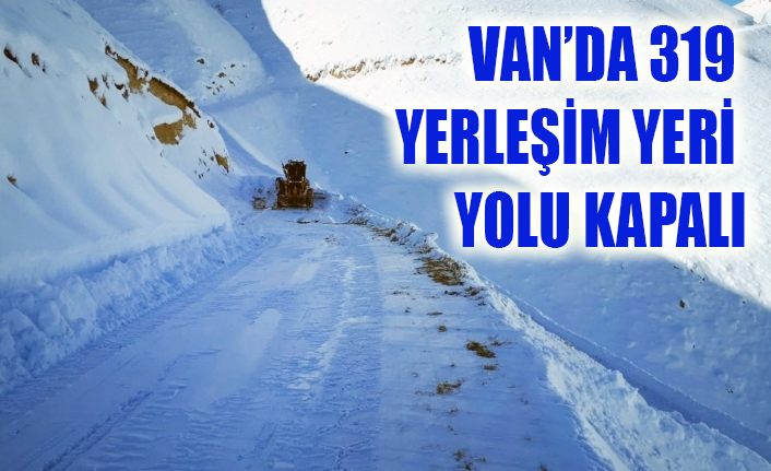 Van’da 319 yerleşim yerinin yolu kapandı