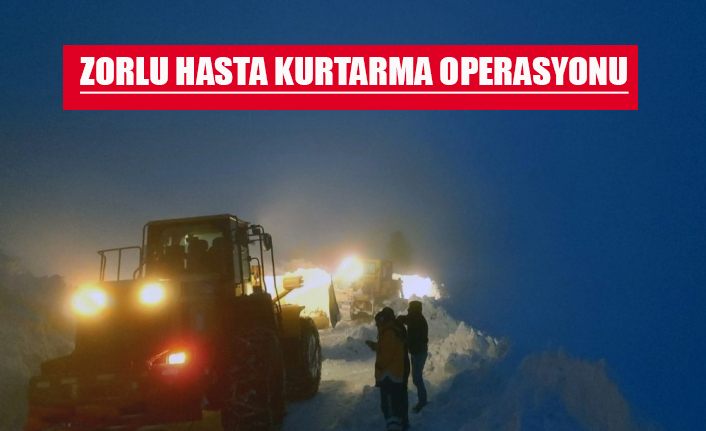 Van’da zorlu hasta kurtarma operasyonu
