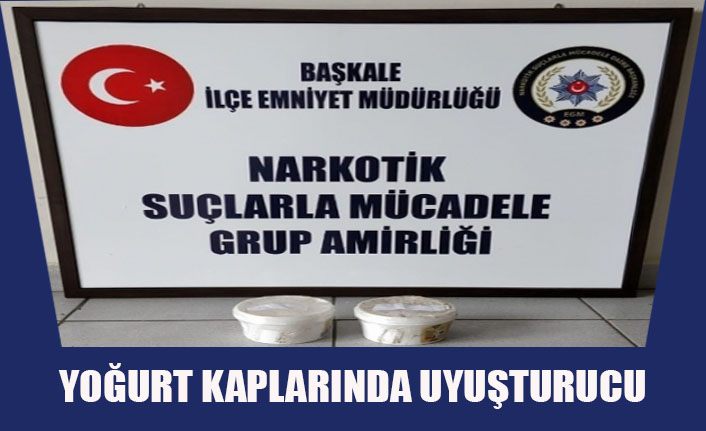 Yoğurt kaplarında uyuşturucu sevkIyatı