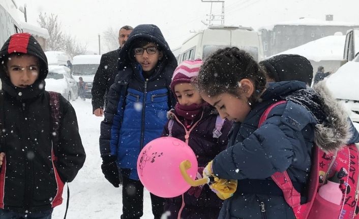 Yüksekova’da kar tatili