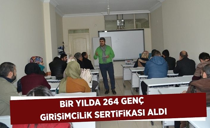 Bir yılda 264 genç, girişimcilik sertifikası aldı