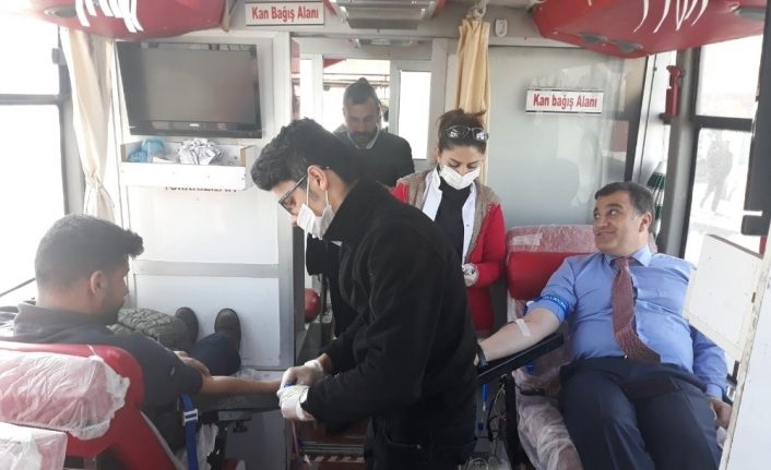 Eksi 20 derecede kan bağışı kampanyası