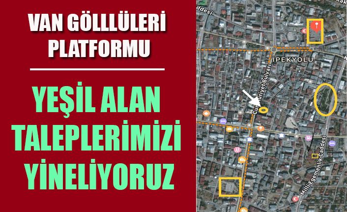 Erdoğan Özel, 'Taleplerimizi yineliyoruz: Yeşil alan olsun'