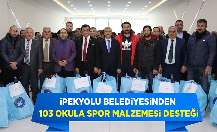 İpekyolu Belediyesinden 103 okula spor malzemesi desteği