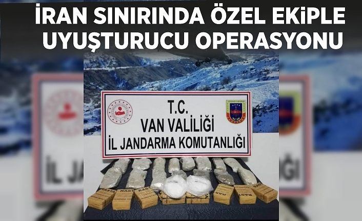 İran sınırında özel ekiple uyuşturucu operasyonu