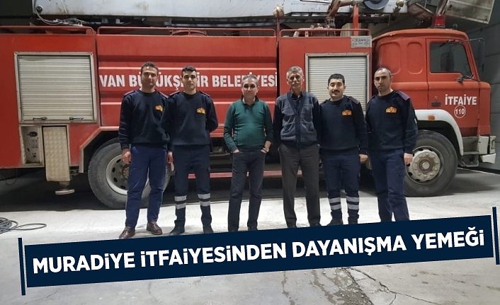 Muradiye itfaiyesinden dayanışma yemeği