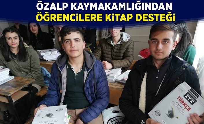 Özalp Kaymakamlığından öğrencilere kitap desteği