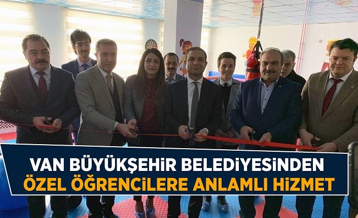 Van Büyükşehir Belediyesinden özel öğrencilere anlamlı hizmet