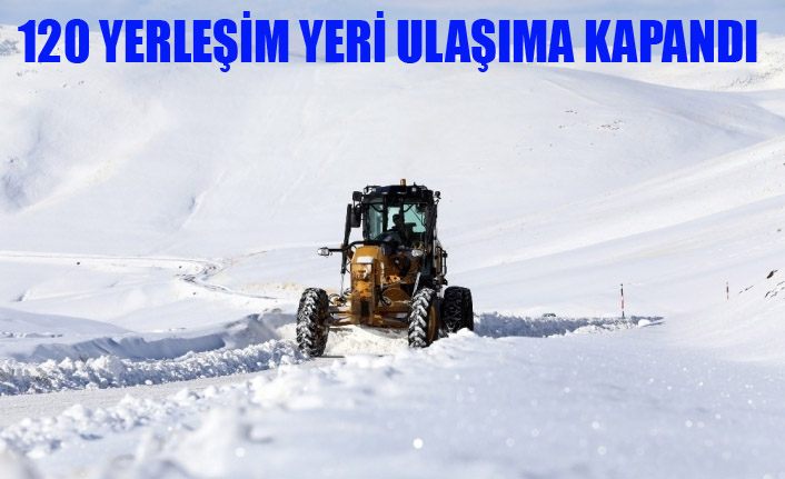 Van’da 120 yerleşim yeri ulaşıma kapandı