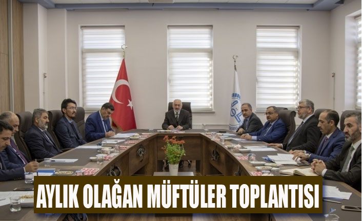 Van’da “Aylık Mutat İlçe Müftüleri Toplantısı” yapıldı