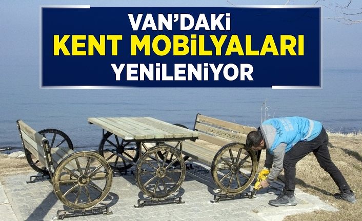 Van’daki kent mobilyaları yenileniyor