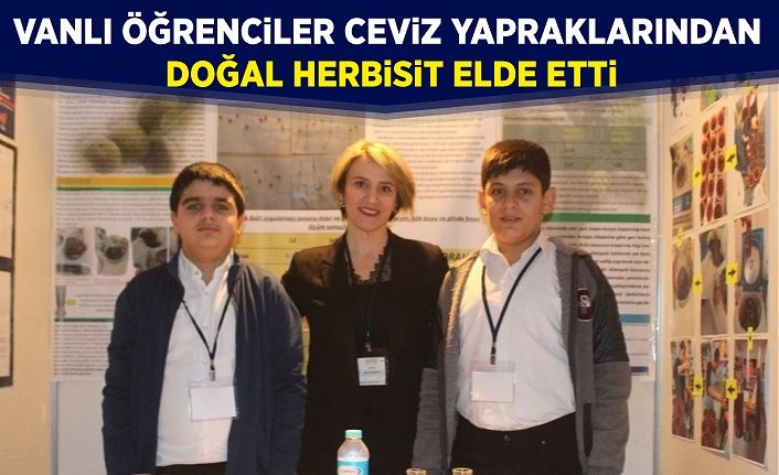 Vanlı öğrenciler, ceviz yapraklarından doğal herbisit elde etti