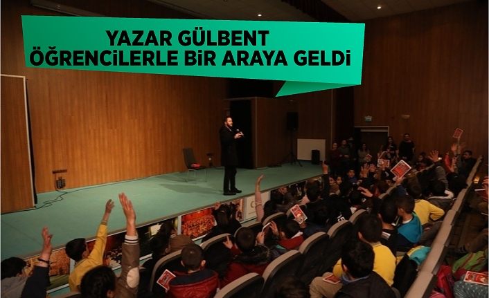 Yazar Gülbent, öğrencilerle bir araya geldi