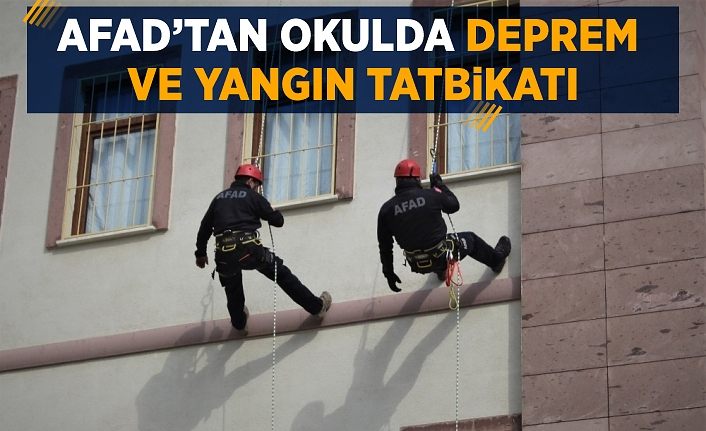 AFAD’tan okulda deprem ve yangın tatbikatı