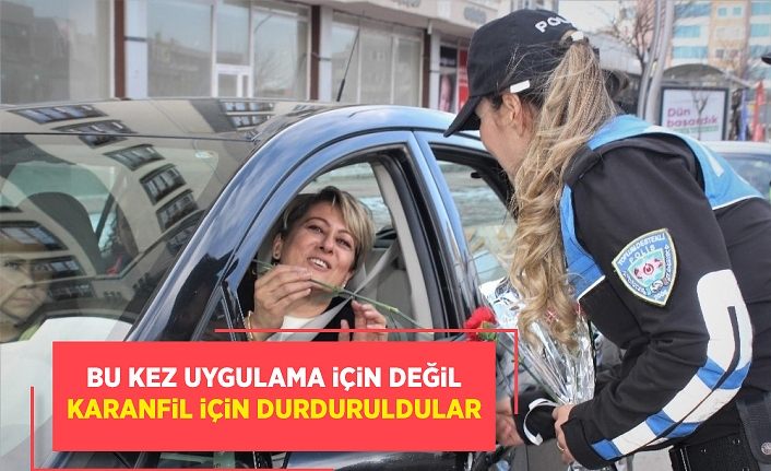 Bu kez uygulama için değil, karanfil için durduruldular