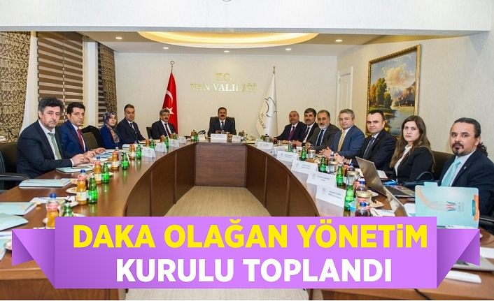 DAKA Olağan Yönetim Kurulu toplandı