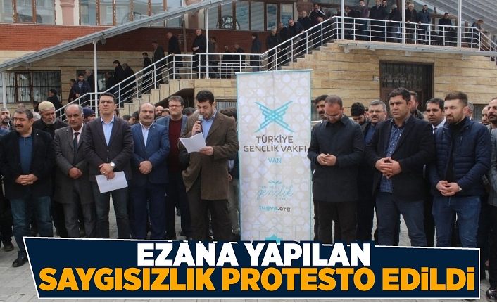 Ezana yapılan saygısızlık protesto edildi