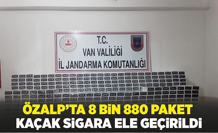 Özalp’ta 8 bin 880 paket kaçak sigara ele geçirildi