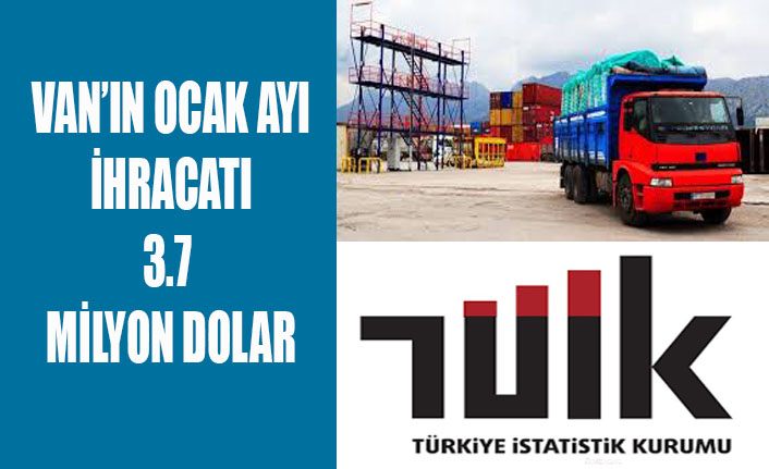 Van Ocak ayında 3.7 milyon dolar ihracat yaptı