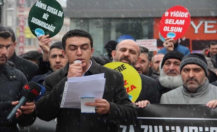 Van’da Mısır’daki idamlar protesto edildi