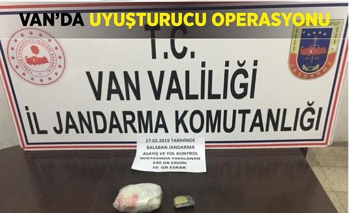 Van’da uyuşturucu operasyonu