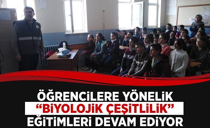 Öğrencilere yönelik “Biyolojik çeşitlilik’’ eğitimleri devam ediyor