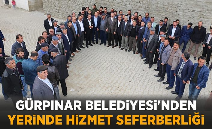 Gürpınar Belediyesi'nden yerinde hizmet seferberliği