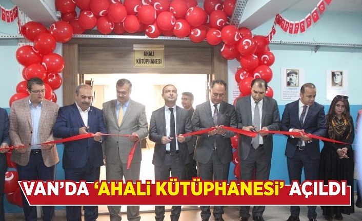 Van’da ‘Ahali Kütüphanesi’ açıldı