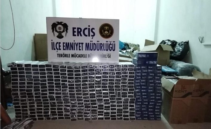 Hurda yığınlarının arasında 5 bin 450 paket kaçak sigara ele geçirildi
