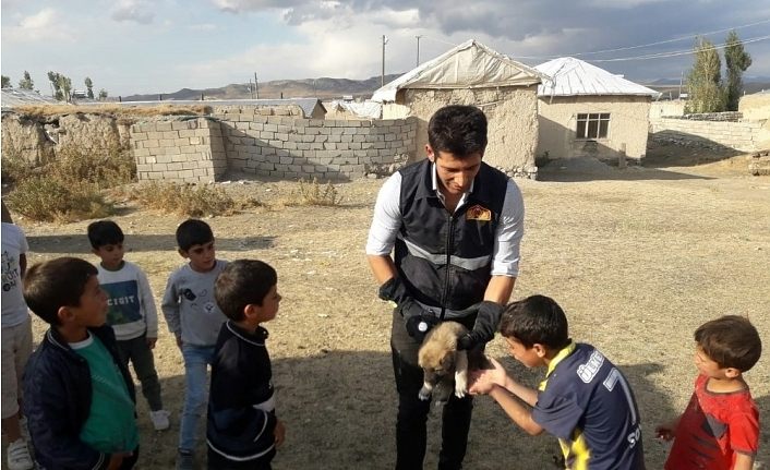 Kuyuda mahsur kalan yavru köpekler kurtarıldı