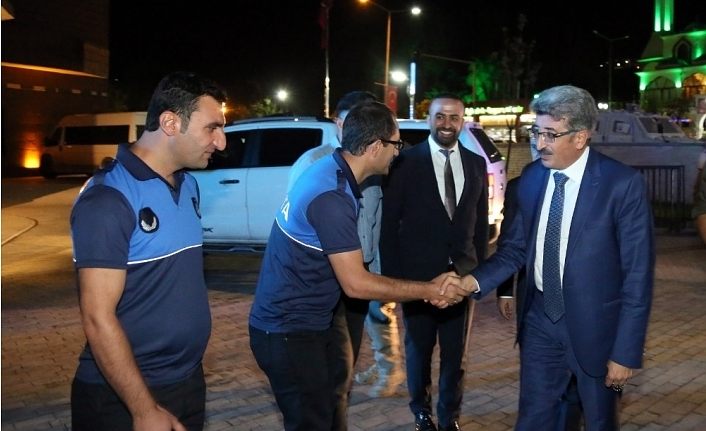 Van zabıtası yemekte buluştu