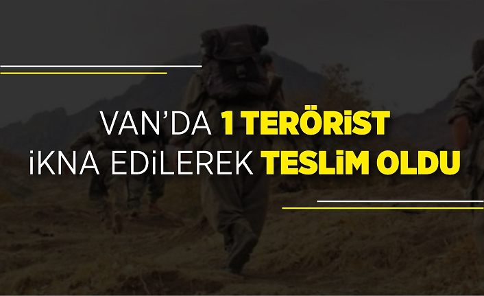 Van’da 1 terörist ikna edilerek teslim oldu