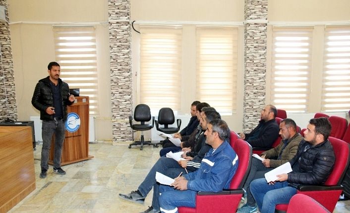 Edremit Belediye personeline yüksekte çalışma eğitimi