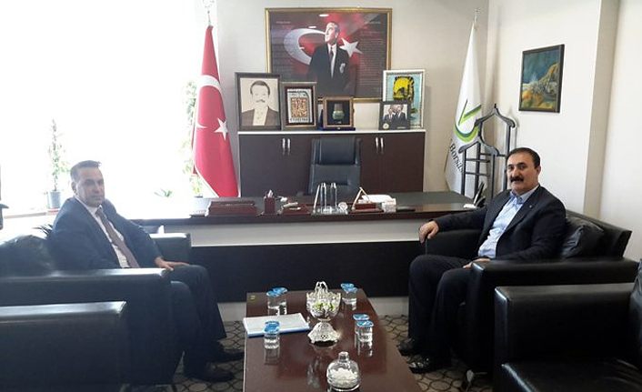 Van Açık Ceza İnfaz Kurumu Müdürü Akdeniz, Van TB Başkanı Süer’i ziyaret etti
