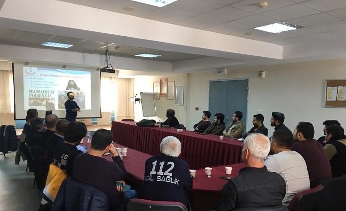 Van’da 112 sağlık çalışanlarına tıbbi farkındalık KBRN eğitimi