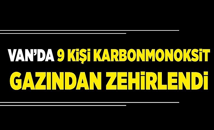 Van’da 9 Kişi karbonmonoksit gazından zehirlendi