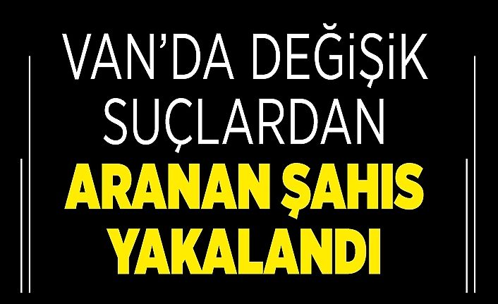 Van’da değişik suçlardan aranan şahıs yakalandı