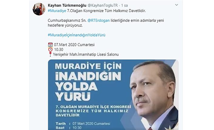 AK Parti Van İl Başkanlığında kongre maratonu başladı