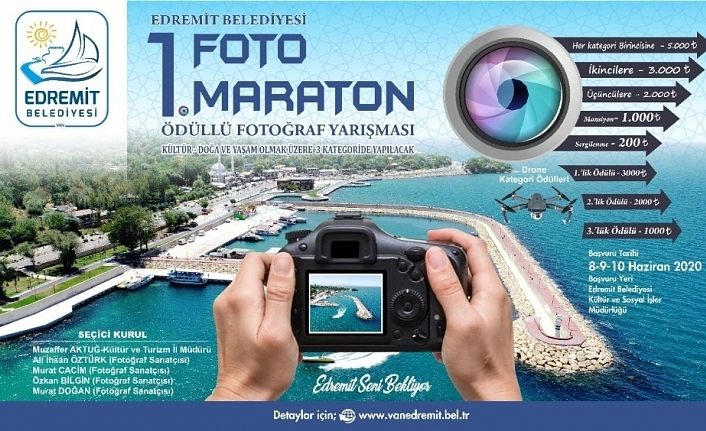 Edremit Belediyesinden 1. Foto Maraton Yarışması