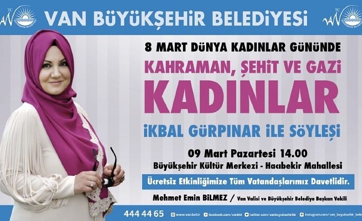 İkbal Gürpınar Vanlı kadınlarla buluşacak