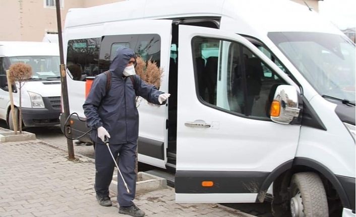 Özalp Belediyesinden dezenfekte çalışması