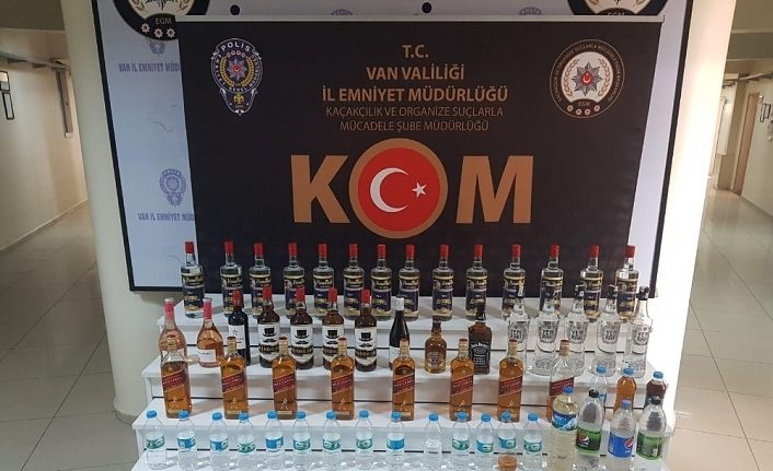 Van’da 73 şişe kaçak alkollü içecek ele geçirildi