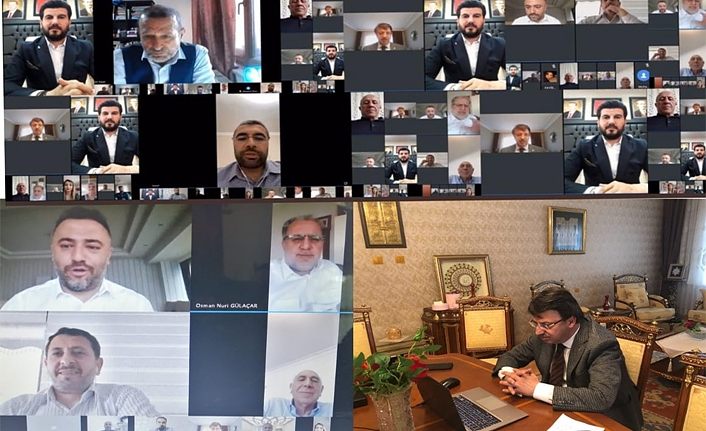 AK Parti Van'da video konferans aracılığı ile bayramlaştı