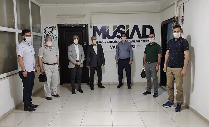 Edremit Belediye Başkanı Say MÜSİAD Van Şubesini ziyaret etti