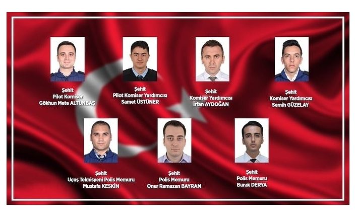 Van'da düşen uçaktaki şehitlerin isimleri açıklandı