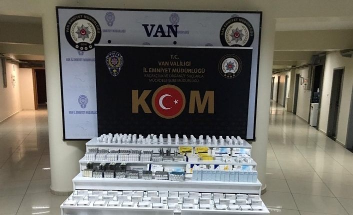 Van’da 63 bin 830 adet tıbbi ilaç ele geçirildi