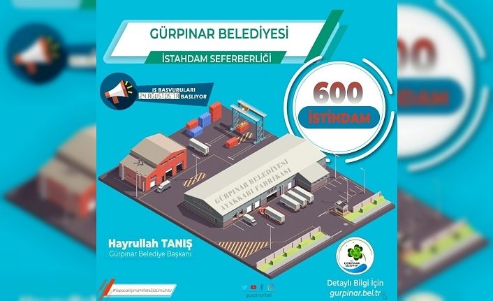Gürpınar Belediyesinden 600 kişilik istihdam