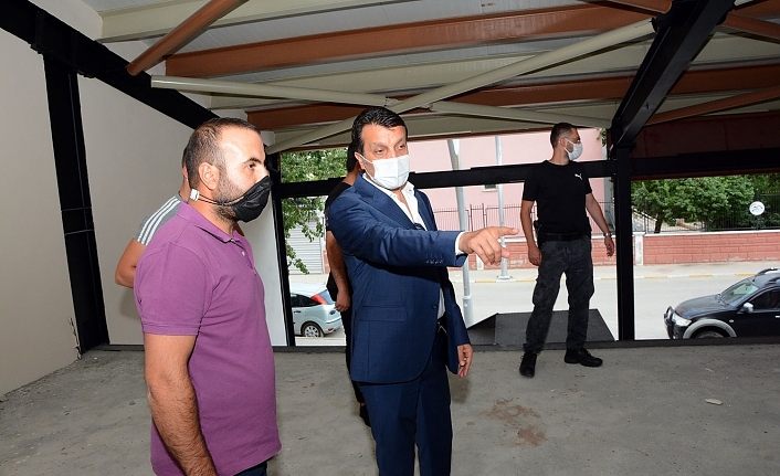 Başkan Şeylan, Çatak Belediyesi Sosyal Tesis inşaatını denetledi