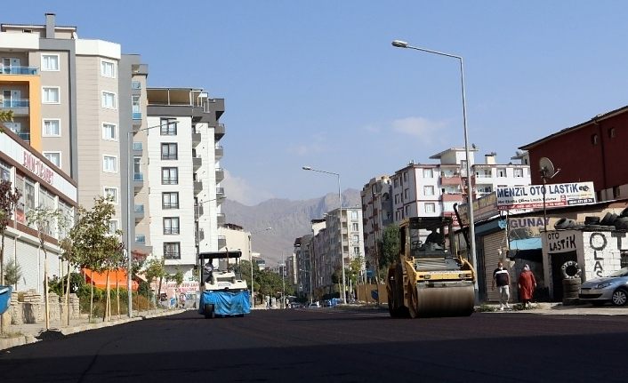 Van Büyükşehir Belediyesinden yol asfaltlama çalışması
